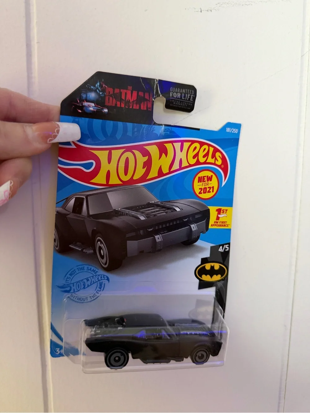 Hot Wheels Batman Black Muscle Car Toy - Official Hot Wheels